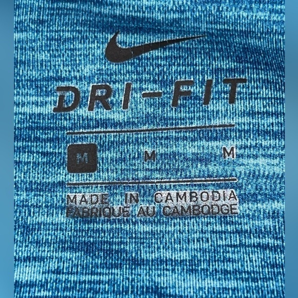 Nike One Luxe Spacedye/heathered teal Mid-Rise Training Leggings Teal/Clear Sz M - Picture 10 of 12